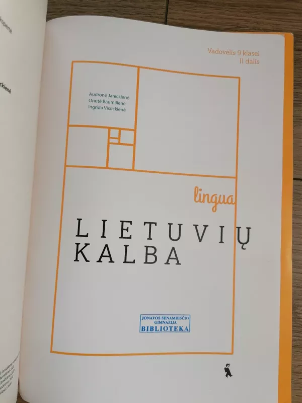Vadovėlis 9 klasei lietuviu kalbos vadovelis lingua - Audronė Janickienė, knyga 4