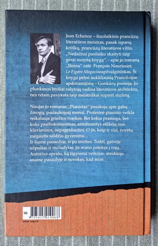 Pianistas - Jean Echenoz, knyga 3