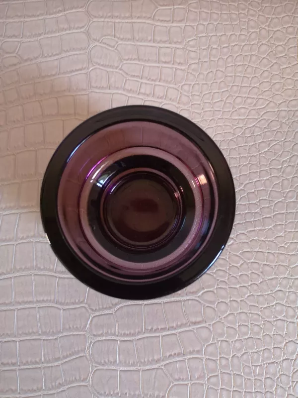 Violetinė storo stiklo žvakidė - , namai ir interjeras 4