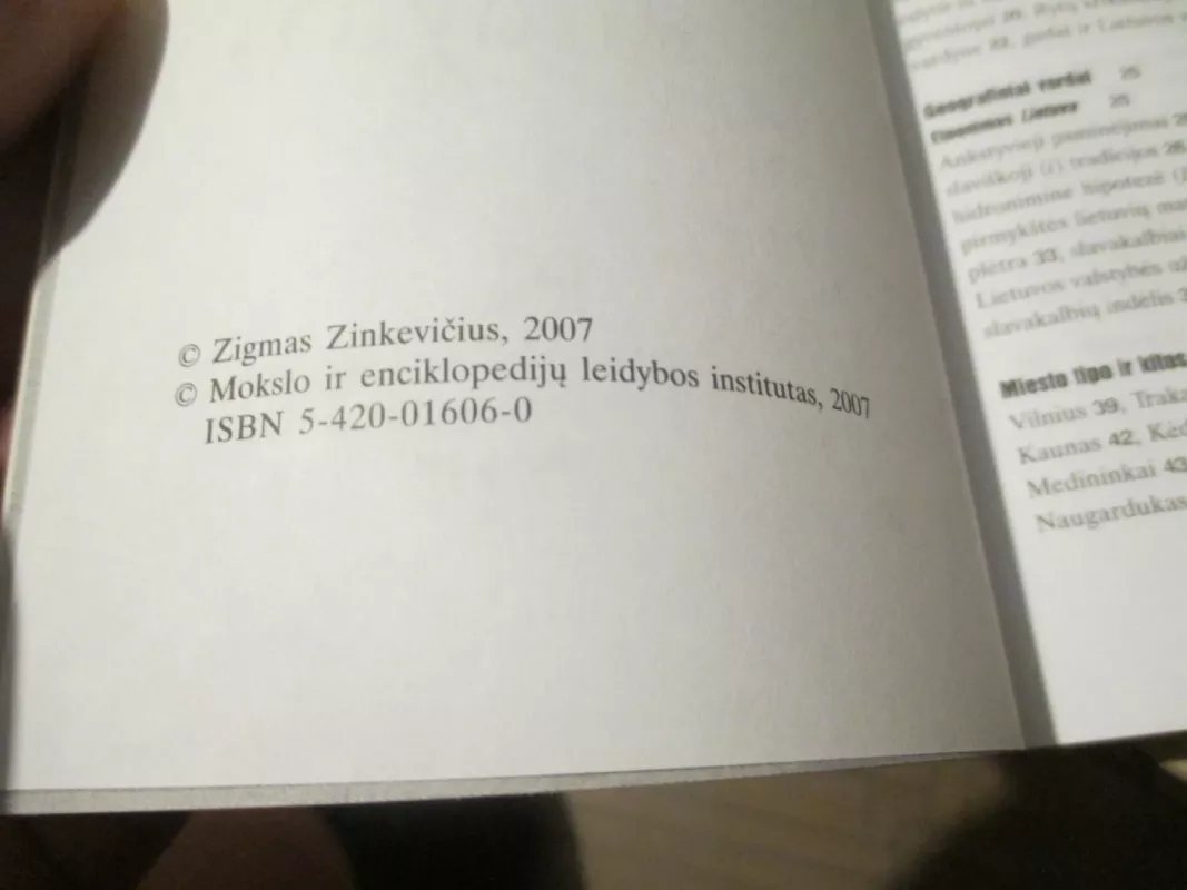 Senosios Lietuvos valstybės vardynas - Zigmas Zinkevičius, knyga 6