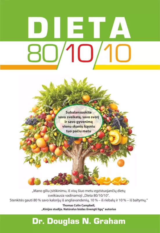 Dieta 80/10/10 - Dauglas N.Graham, knyga