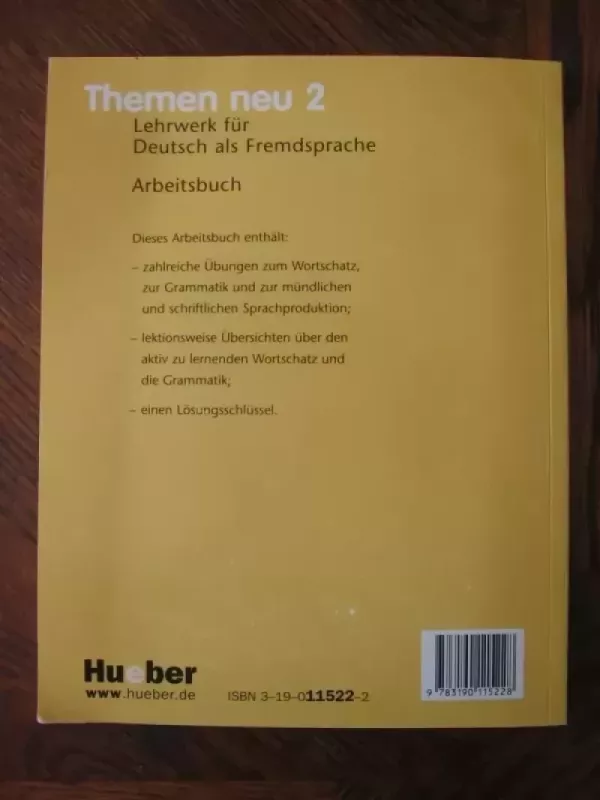 Themen neu 2. Arbeitsbuch - Hartmut ir kiti Aufderstrasse, knyga 3