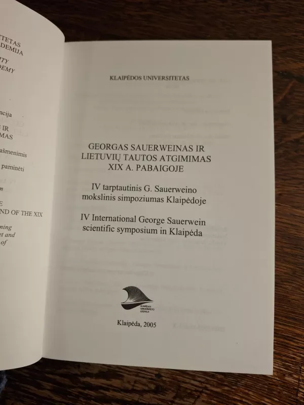 Georgas Sauerweinas ir Lietuvių tautos atgimimas XIXa pabaigoje - Autorių Kolektyvas, knyga 3
