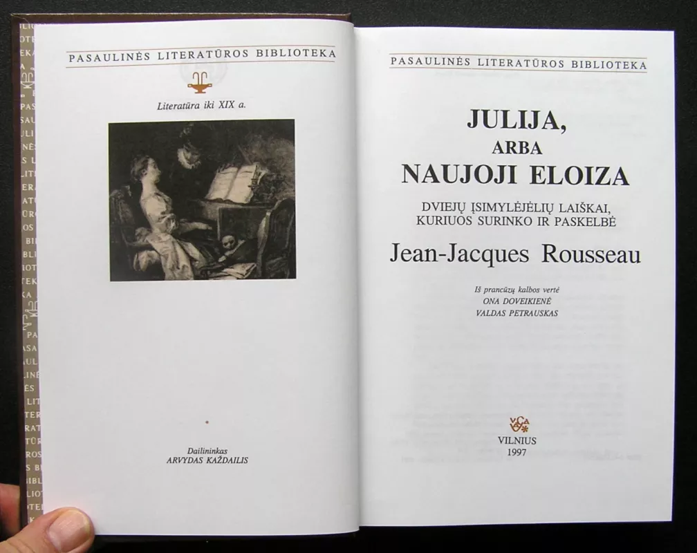 Julija arba Naujoji Eloiza - Jean Jacques Rousseau, knyga 2