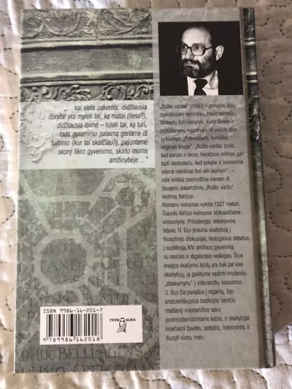 Rožės vardas - Umberto Eco, knyga 3