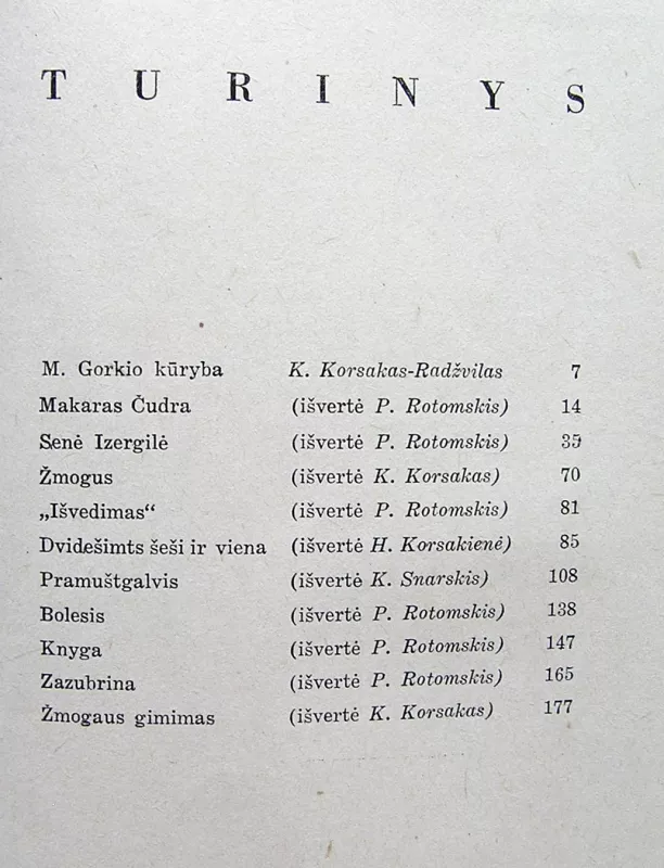 Žmogaus gimimas - Maksimas Gorkis, knyga 4