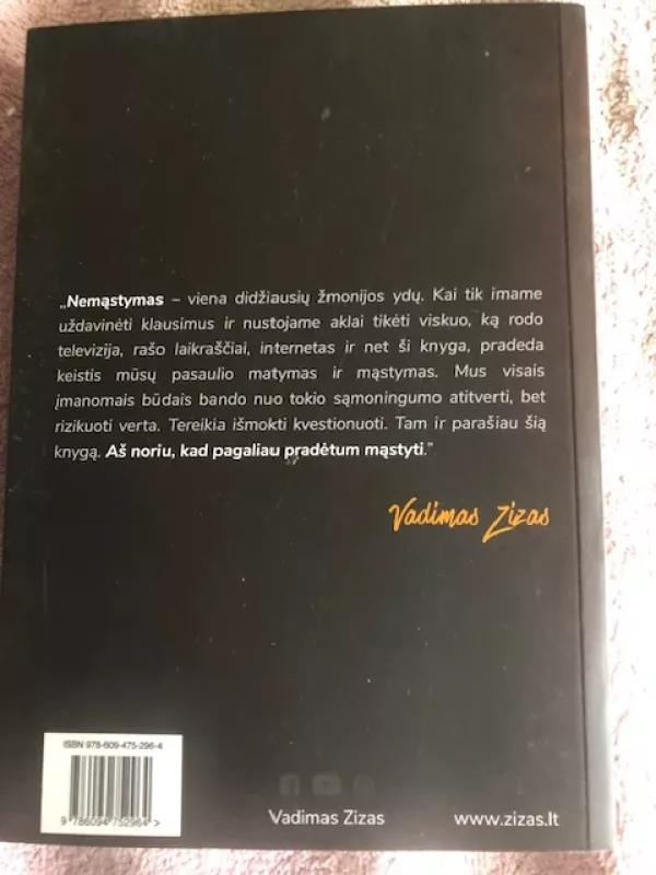 Neadekvatus aš - Vadimas Zizas, knyga 3