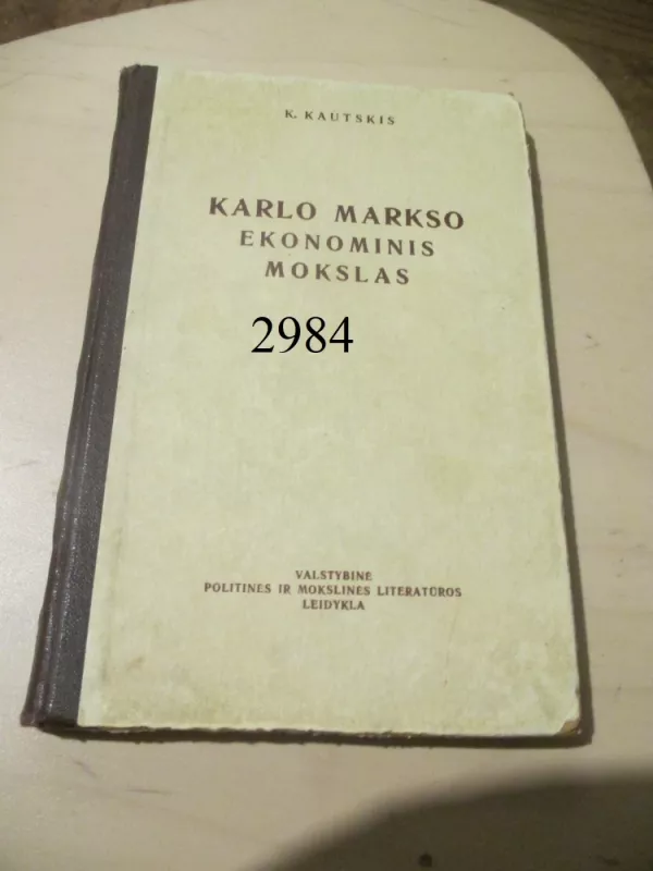 Karlo Markso ekonominis mokslas - K. Kautskis, knyga 2