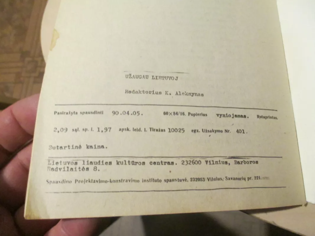 Užaugau Lietuvoj - Leonidas Abaris, knyga 5