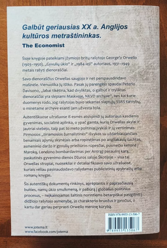 George Orwell. Dienoraščiai - Peter Davison, knyga 4