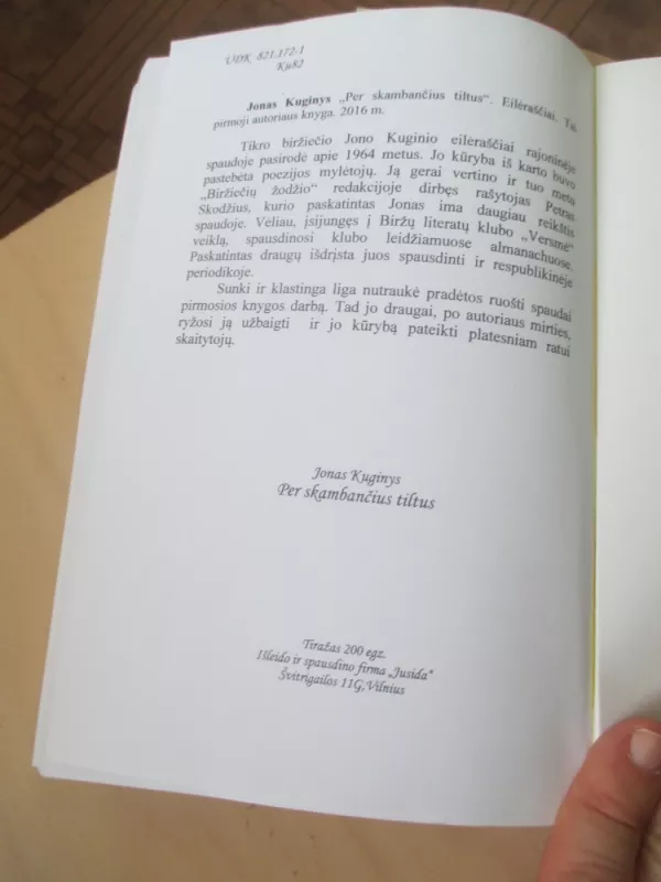 Per skambančius tiltus - Jonas Kuginis, knyga 5