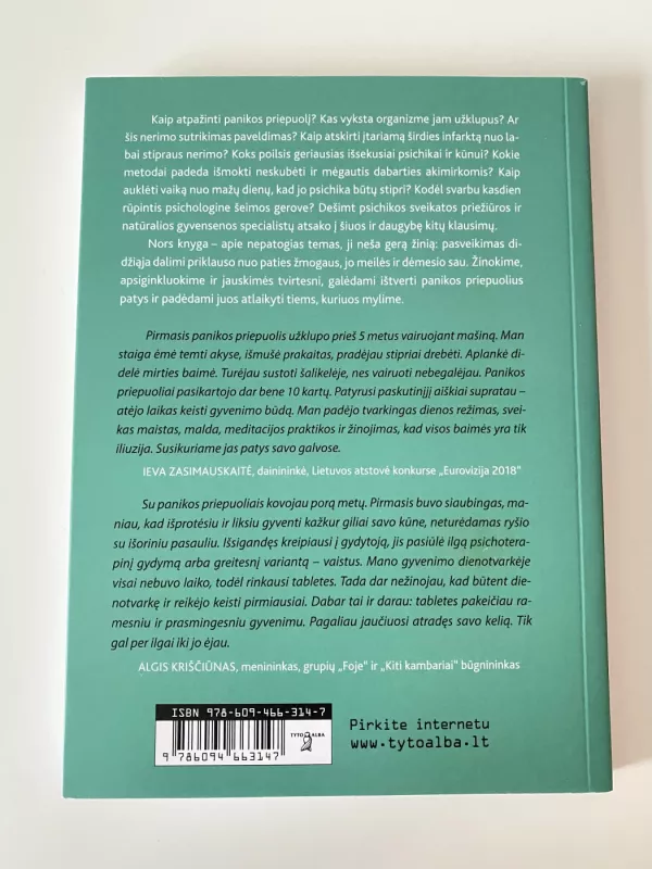 Panikos priepuoliai: išsivaduok iš nerimo ir baimių - Gintarė Jankauskienė, knyga 4