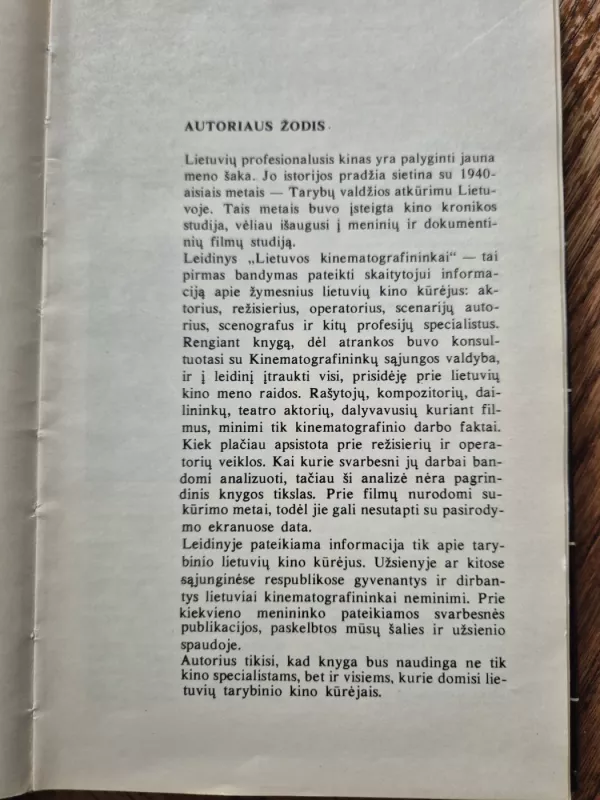Lietuvos kinematografininkai - Laimonas Tapinas, knyga 3
