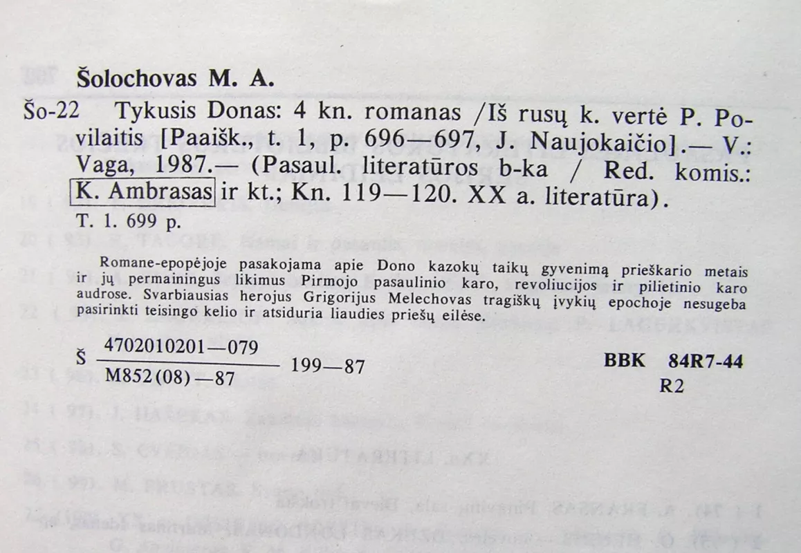 Tykusis Donas 2 tomai - Michailas Šolochovas, knyga 3