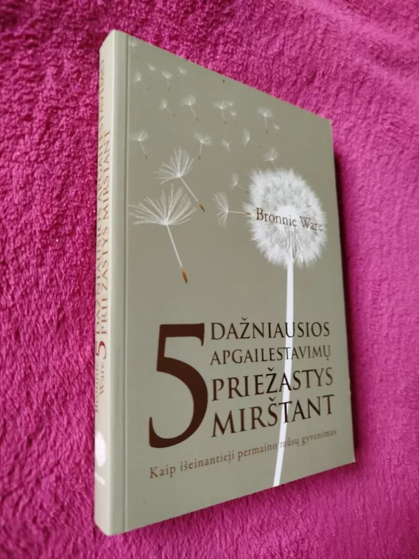 5 dažniausios apgailestavimų priežastys mirštant - Bronnie Ware, knyga 2