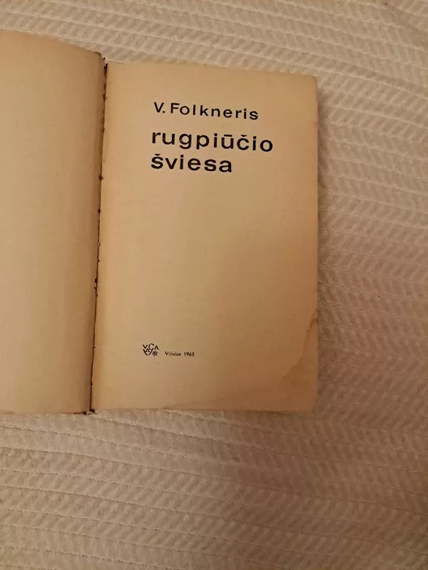 Rugpjūčio šviesa - Viljamas Folkneris, knyga 4
