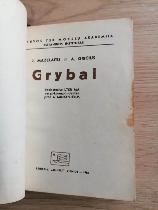 Grybai (antrasis papildytas ir pataisytas leidimas) - J. Mazelaitis, A.  Gricius, knyga 2