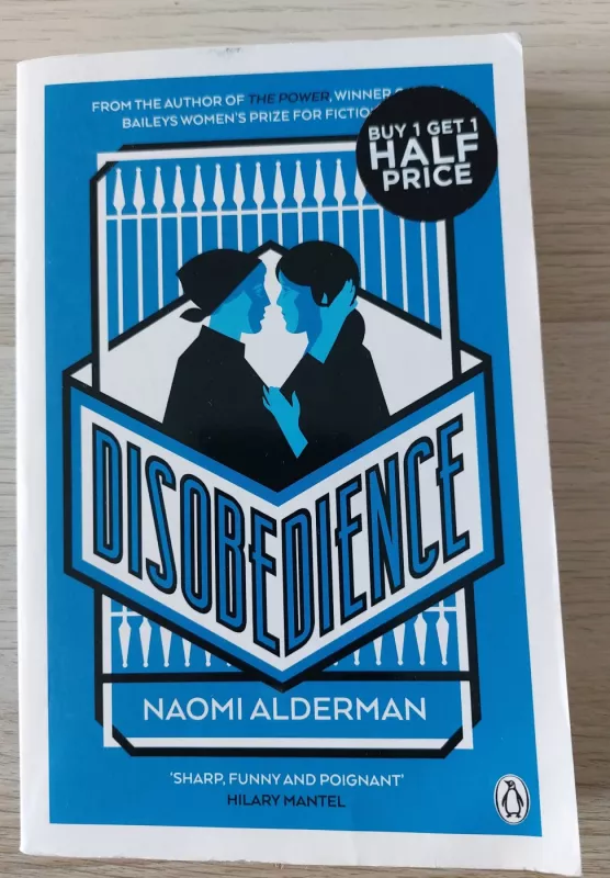 Disobedience: From the author of The Power, winner of the Baileys Women's Prize for Fiction - Naomi Alderman, knyga 2