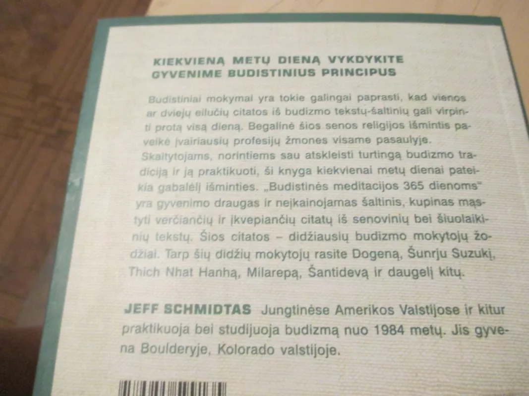 Budistinės meditacijos 365 dienoms - J. Shmidt, knyga 6