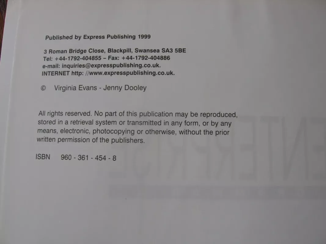 Enterprise Grammar 2 - Jenny Dooley,Virginia Evans, knyga 3