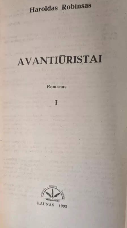 Avantiūristai (2 dalys) - Haroldas Robinsas, knyga 3