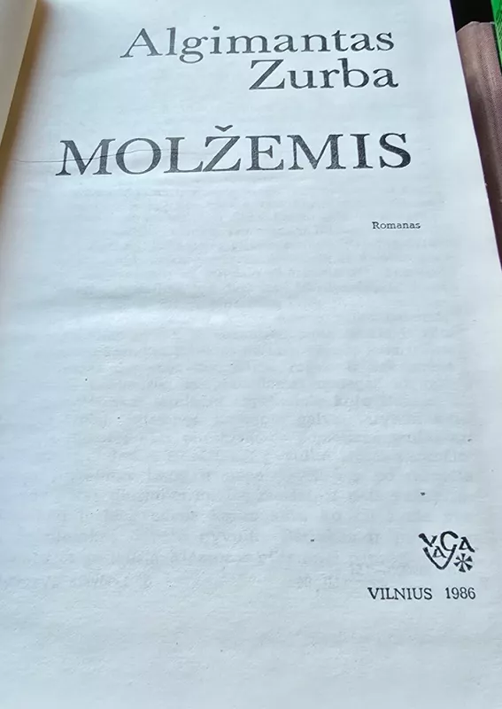 Molžemis - Algimantas Zurba, knyga 3