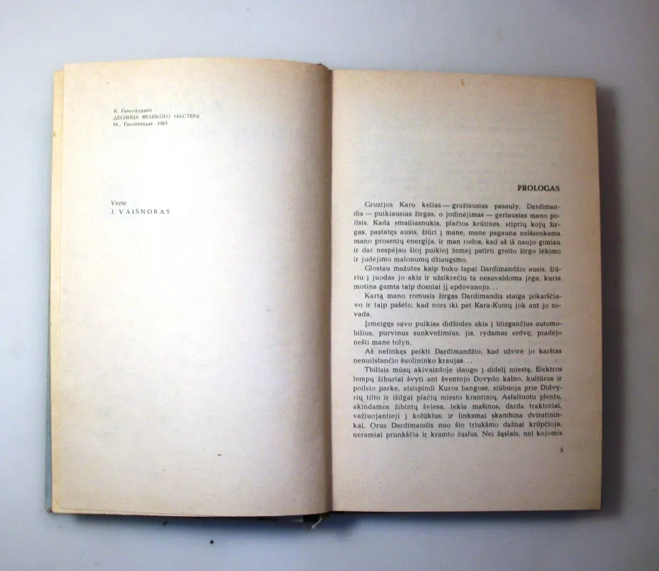 Didžiojo meistro ranka - Konstantinė Gamsachurdija, knyga 5