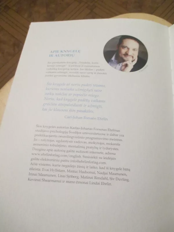 Triušelis, kuris norėjo užmigti - Carl-Johan Forssén Ehrlin, knyga 4