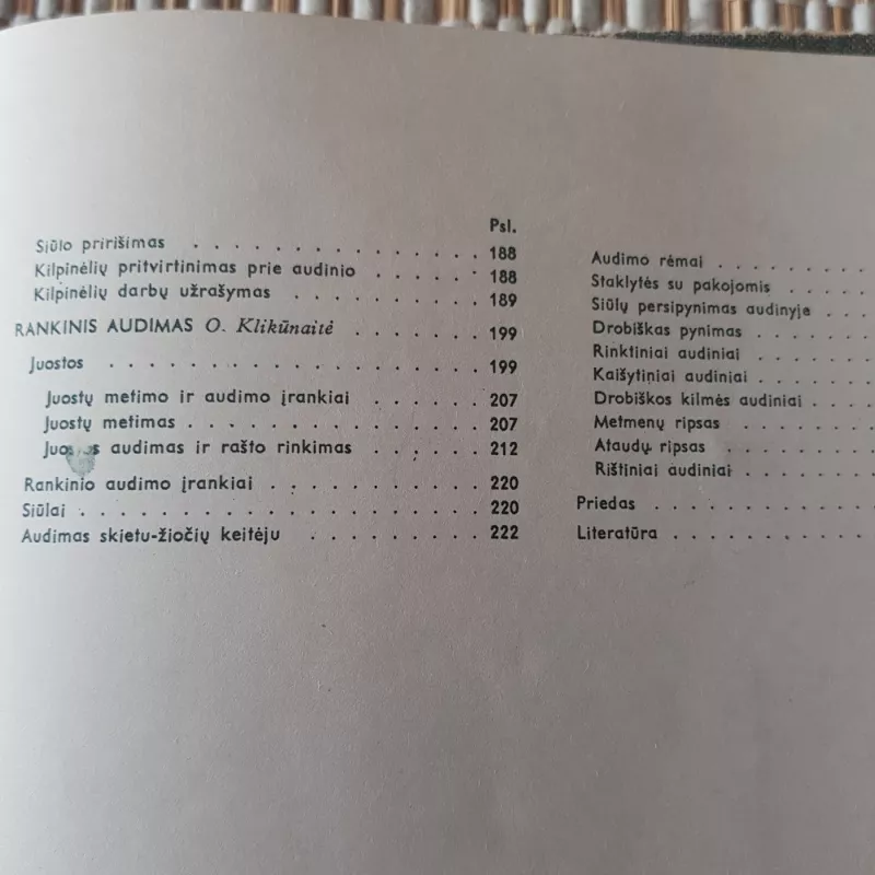 Rankdarbiai - O. Klikūnaitė, knyga 5