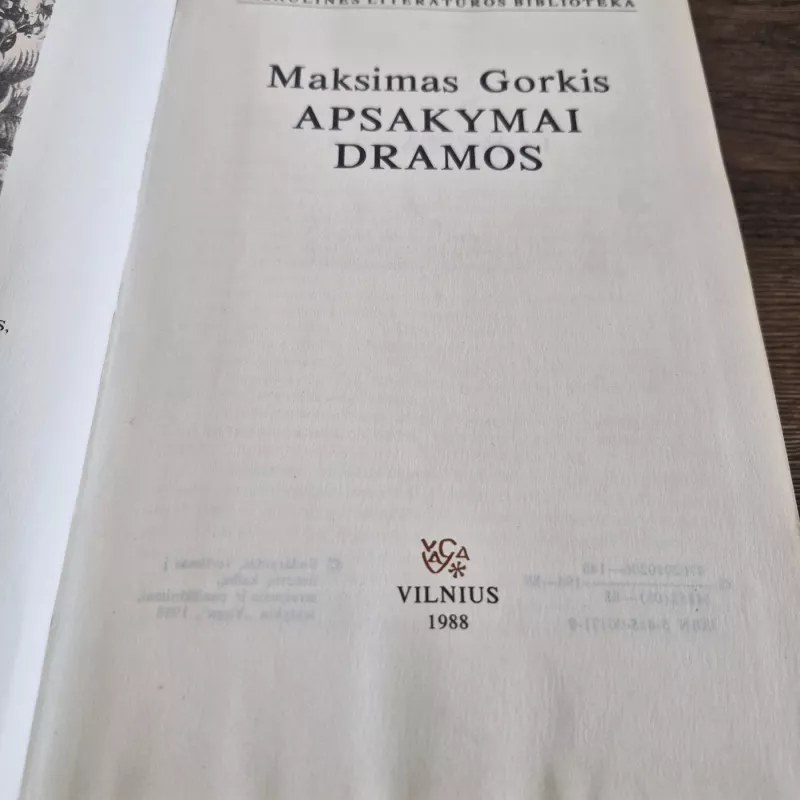 Apsakymai. Dramos - Maksimas Gorkis, knyga 3