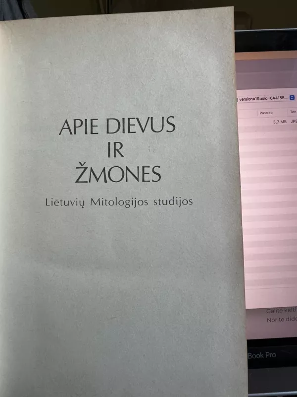 TAUTOS ATMINTIES BEIEŠKANT Apie dievus ir žmones - Algirdas Julius Greimas, knyga 2