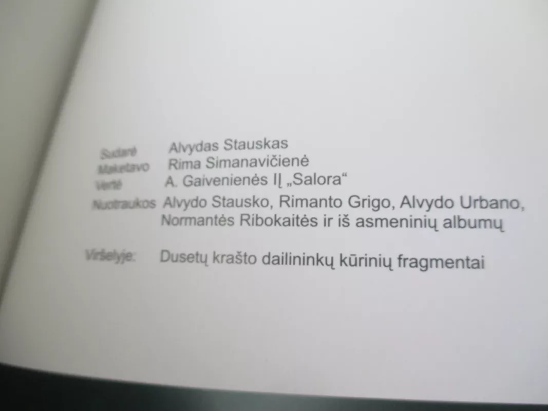 Dusetų dailės galerija - Alvydas Stauskas, knyga 5