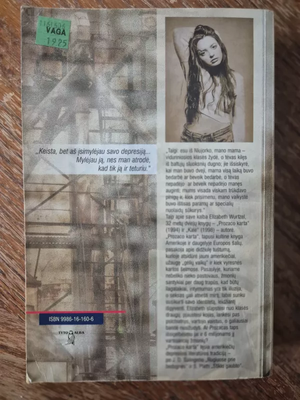 Prozaco karta - Elizabeth Wurtzel, knyga 5