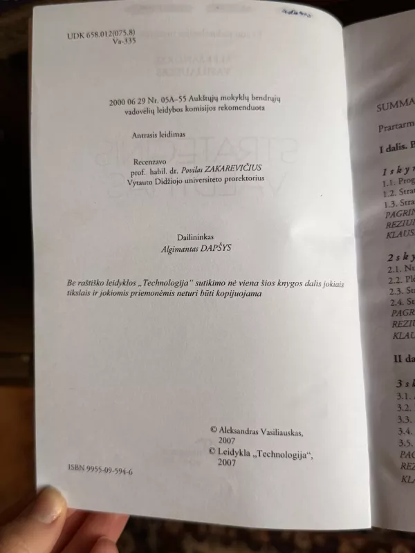 Strateginis valdymas - Aleksandras Vasiliauskas, knyga 3