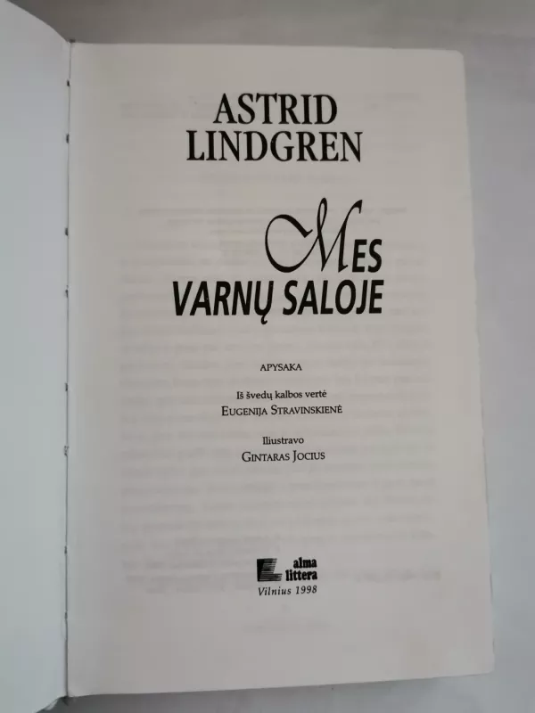 Mes Varnų saloje - Astrid Lindgren, knyga 3