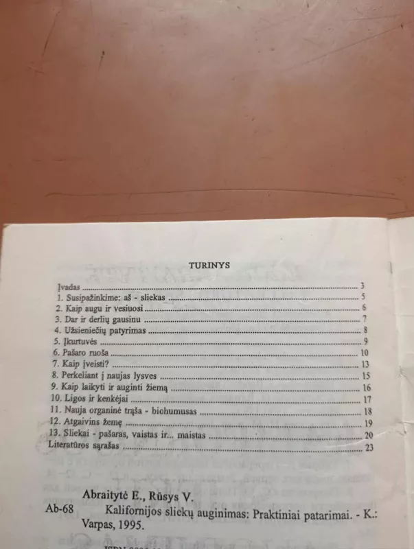 Kalifornijos sliekų auginimas - Edita Abraitytė, Vladislovas  Rūsys, knyga 5