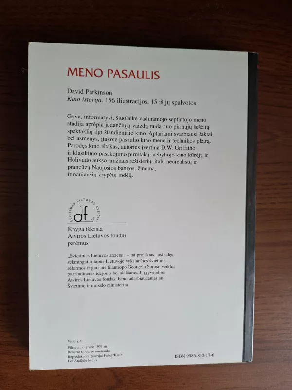 Kino istorija - David Parkinson, knyga 6