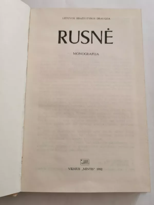 Rusnė. Monografija - Autorių Kolektyvas, knyga 3
