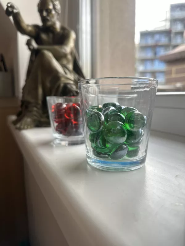 Dekoratyviniai stiklo akmenukai (rinkinys, 3 spalvos) - , namai ir interjeras 3