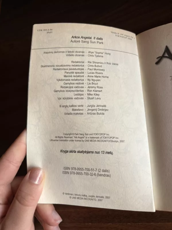 Arkos Angelai (2 dalis) - Sang-Sun Park, knyga 3