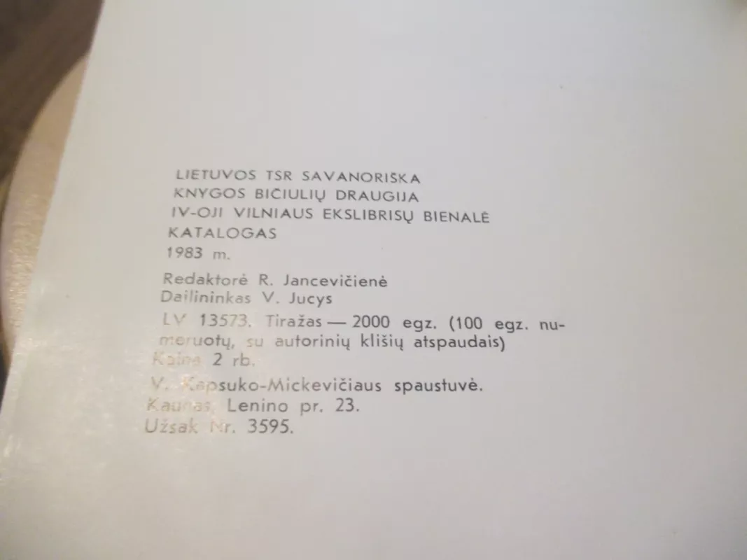 IV-oji Vilniaus ekslibrisų bienalė - Autorių Kolektyvas, knyga 5