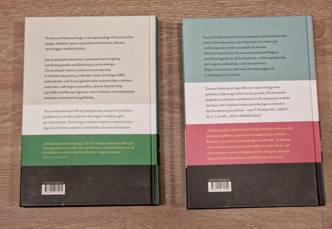 Dvi Oliver Sacks knygos - Oliver Sacks, knyga 5