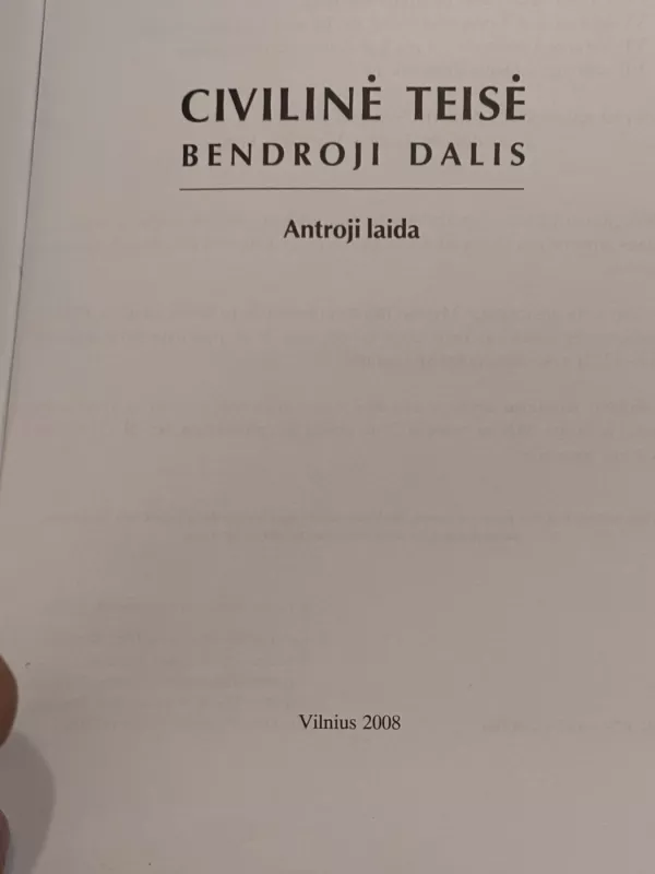 Civilinė teisė. Bendroji dalis - Autorių Kolektyvas, knyga 3