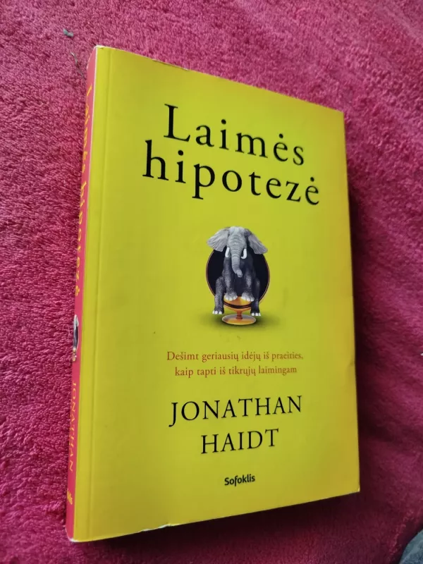 Laimės hipotezė: dešimt geriausių idėjų iš praeities, kaip tapti iš tikrųjų laimingam - Jonathan Haidt, knyga 2