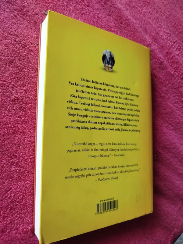 Laimės hipotezė: dešimt geriausių idėjų iš praeities, kaip tapti iš tikrųjų laimingam - Jonathan Haidt, knyga 3