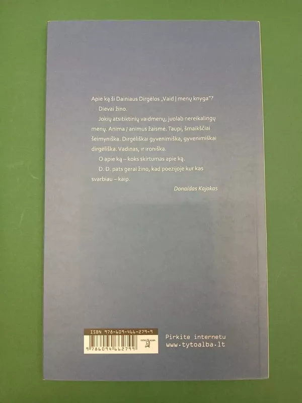 Vaidmenų knyga - Dainius Dirgėla, knyga 3