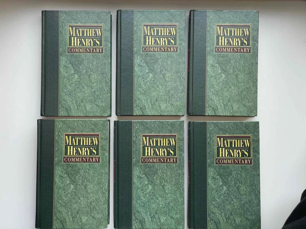 Commentary On The Whole Bible: 1, 2 3, 4, 5, 6, tomai - Matthew Henrys, knyga 2