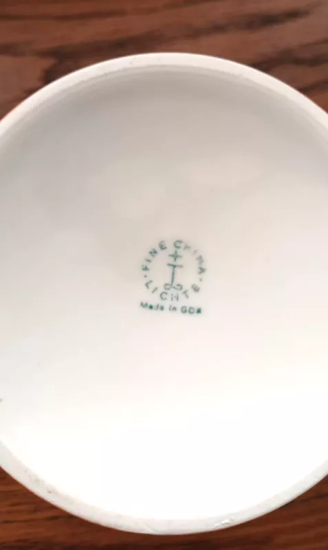 Arbatinukas, 550ml, Lichte Fine China, GDR - , namai ir interjeras 6