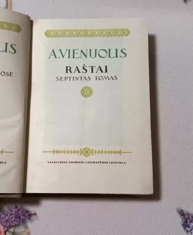 A. Vienuolis raštai VII tomas - A. Vienuolis, knyga 3