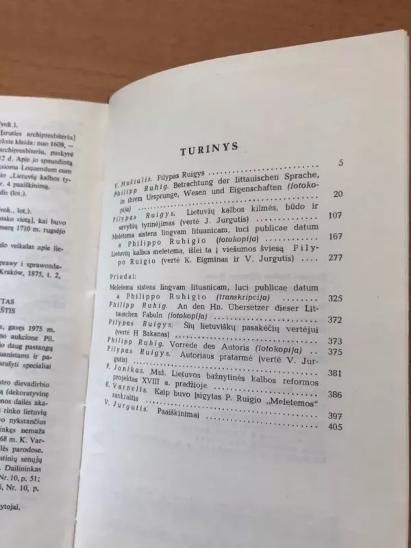 Lietuvių kalbos kilmės, būdo ir savybių tyrinėjimas - Pilypas Ruigys, knyga 4